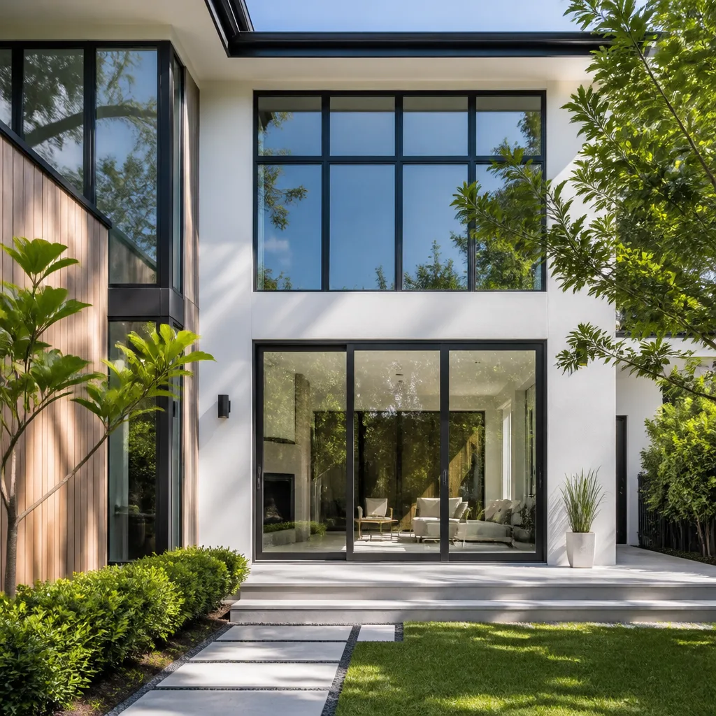 Modern home with a professional sliding patio door installation